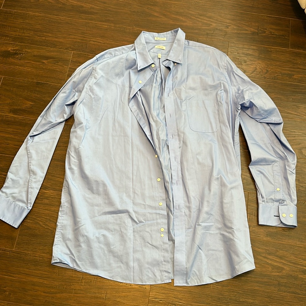 Izod button up dress shirt, wrinkle, free, quick dry twill